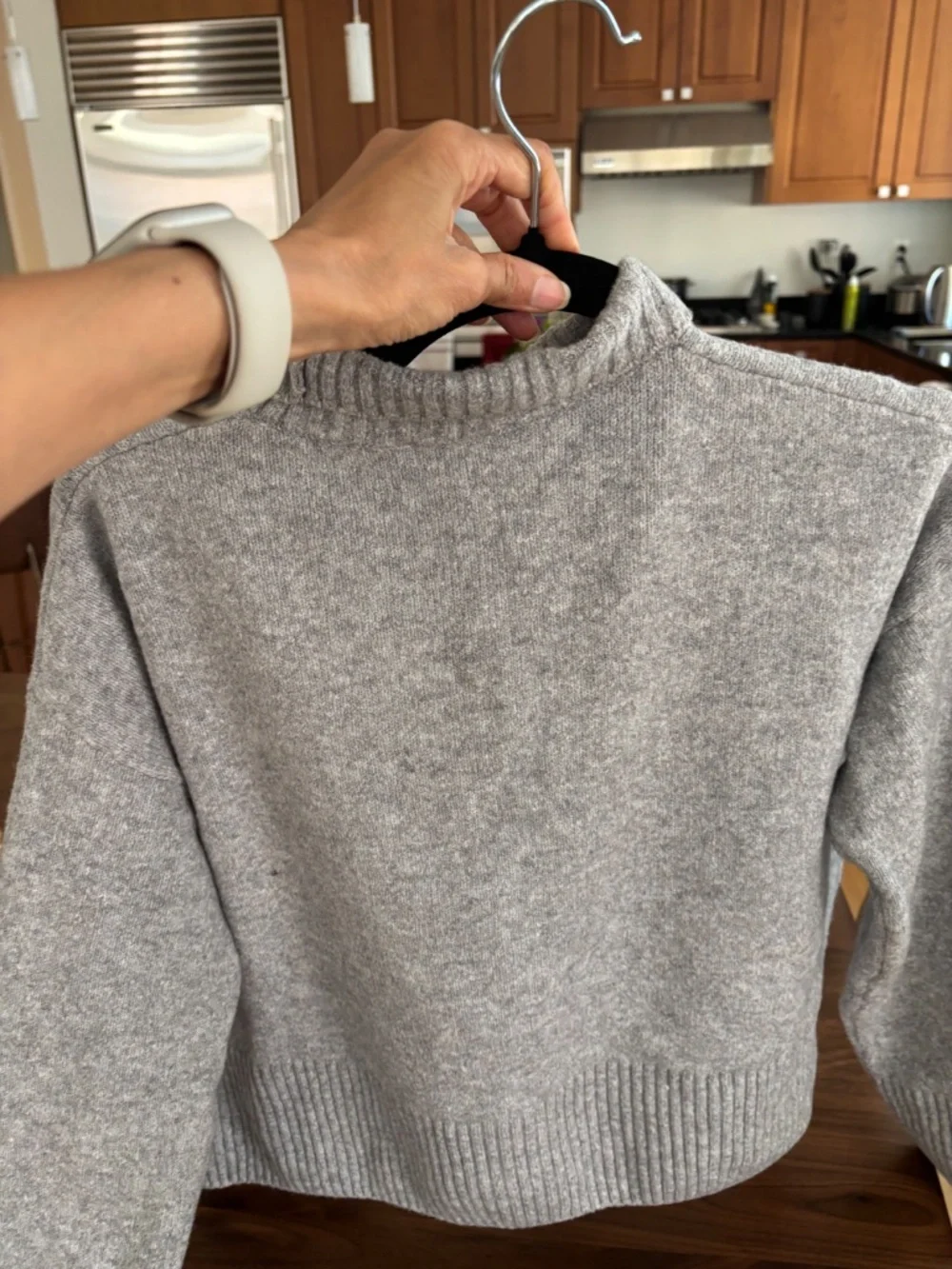 gray crop sweater by Other Stories, xs - Picture 2 of 4